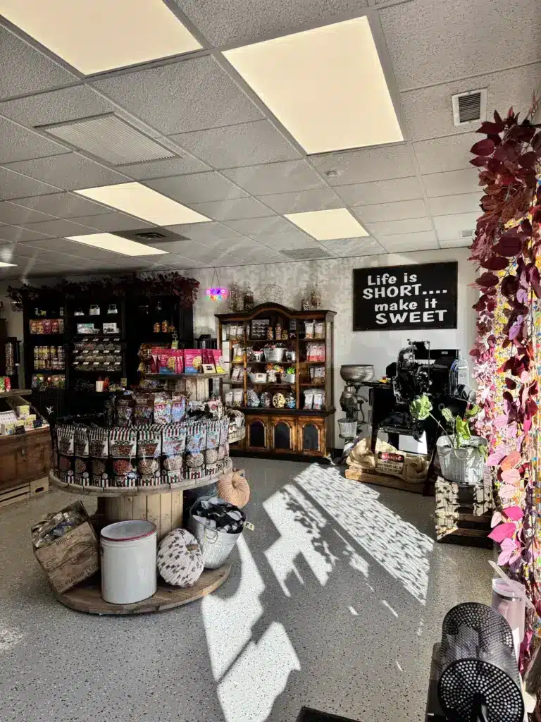 Inside the Kick Ass Caramels shop in Stony Plain