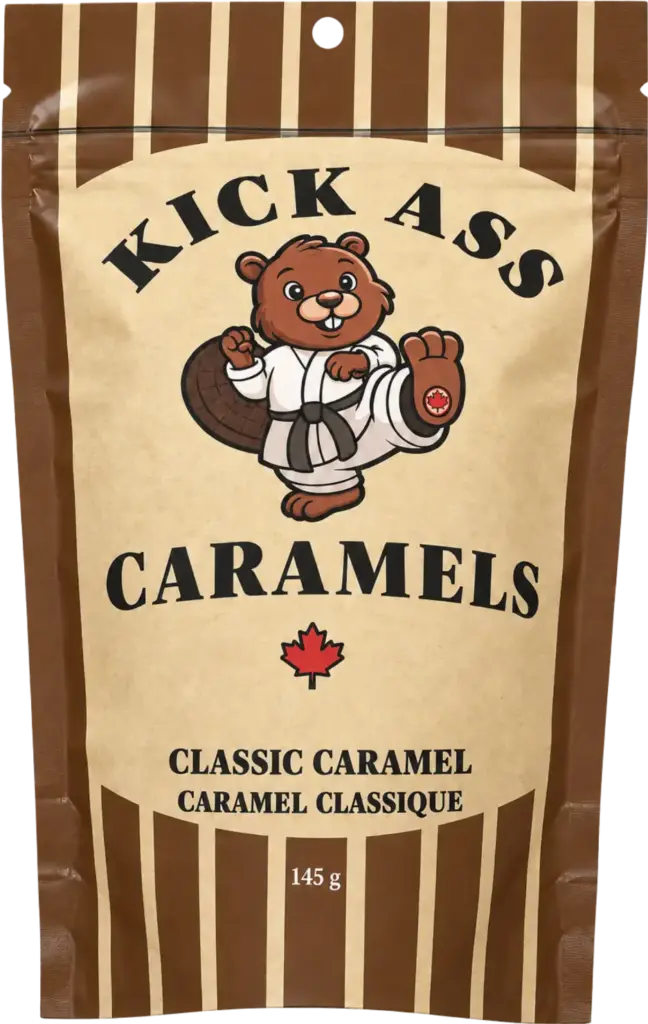 Kick Ass Caramels Classic caramels, 145 g bag